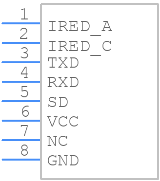 TFDU4301-TR3 - Vishay - PCB symbol