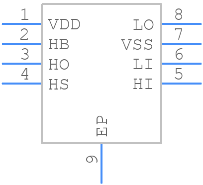 HIP2211FR8Z - Renesas Electronics - PCB symbol