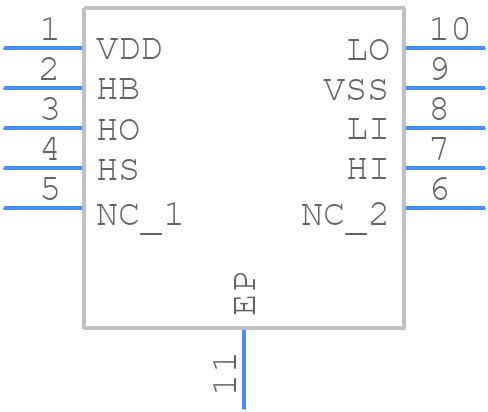 HIP2211FRTZ-T - Renesas Electronics - PCB symbol