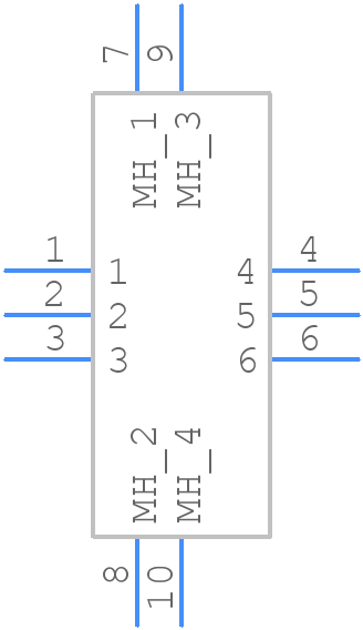 1MD1T2B4V3RE - Multicomp Pro - PCB symbol