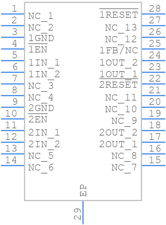 TPS767D301PWPRG4 - Texas Instruments - PCB symbol