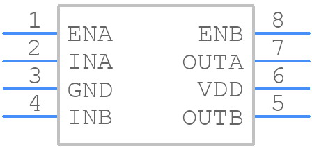 FAN3227CMX - onsemi - PCB symbol