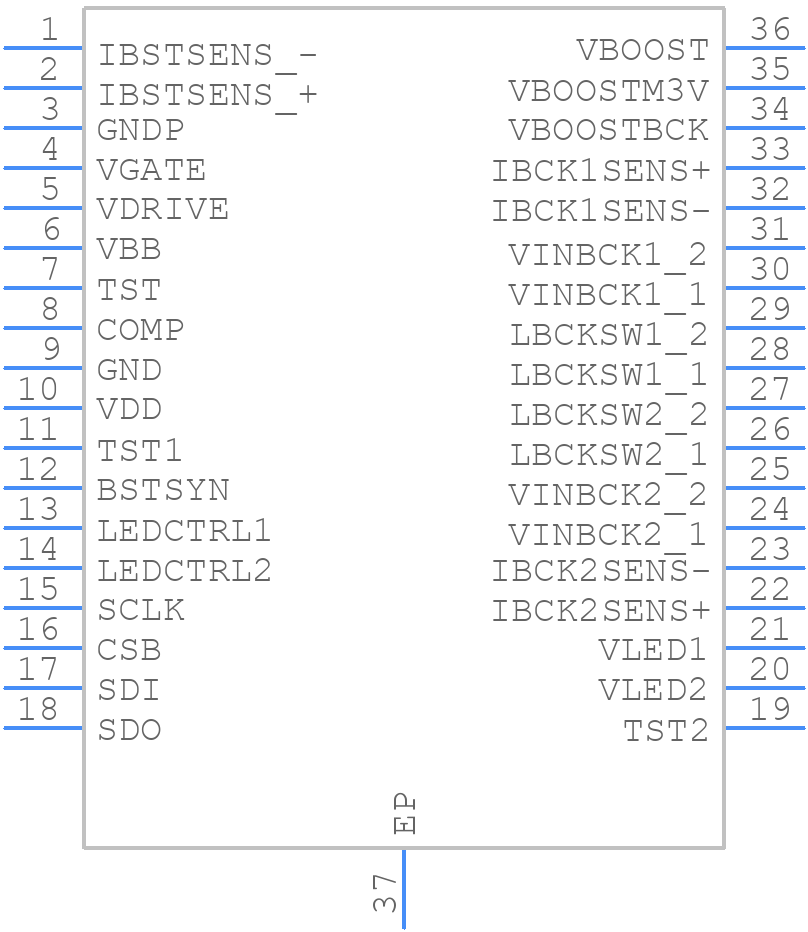 NCV78763DQ0AR2G - onsemi - PCB symbol