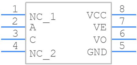 6N137A-X017T - Vishay - PCB symbol