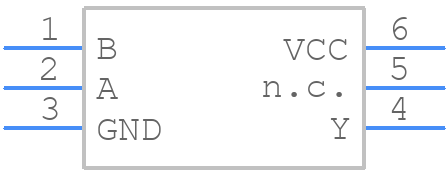 74LVC1G02GM,132 - Nexperia - PCB symbol