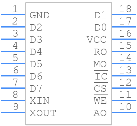YM2413 - Yamaha - PCB symbol