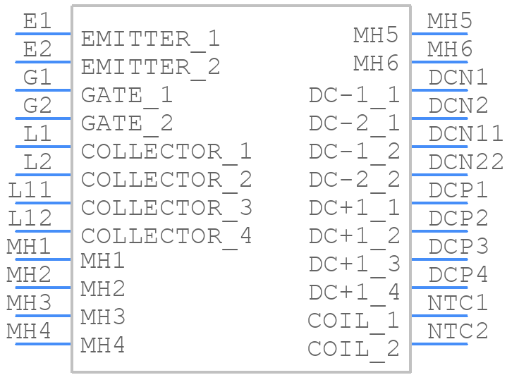 DF80R07W1H5FP_B11 - Infineon - PCB symbol