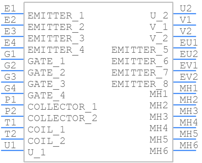 F4-75R07W1H3_B11A - Infineon - PCB symbol