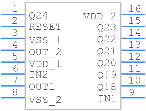 CD4521BEG4 - Texas Instruments - PCB symbol