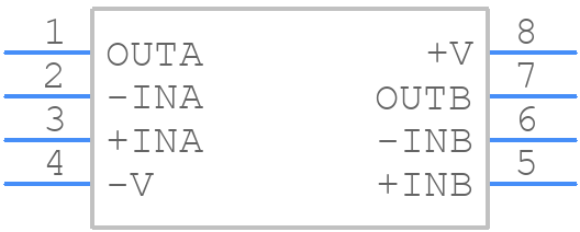 ADA4091-2ARZ-RL - Analog Devices - PCB symbol
