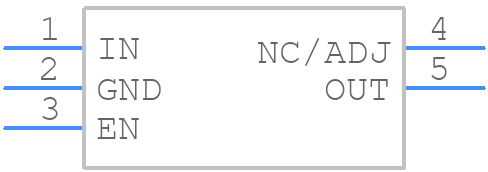 NCP718ASN500T1G - onsemi - PCB symbol