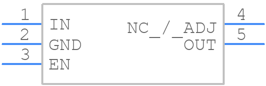 NCP718BSN250T1G - onsemi - PCB symbol