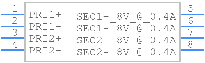 FS16-400-C2 - Triad Magnetics - PCB symbol
