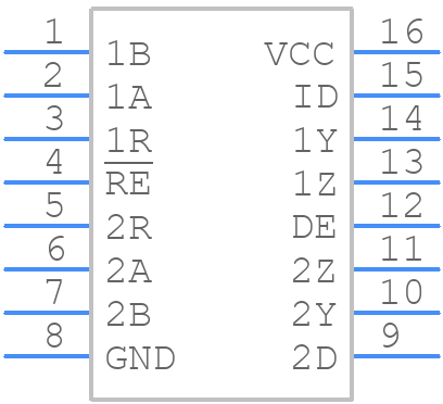 SN65C1168EPW - Texas Instruments - PCB symbol