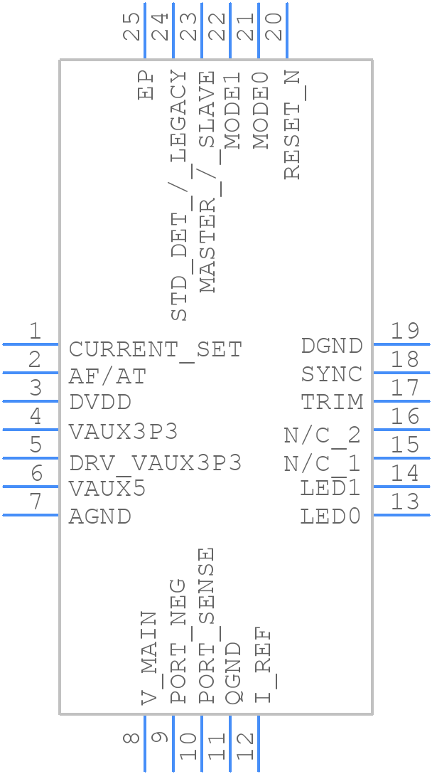PD69101ILQTR - Microsemi Corporation - PCB symbol