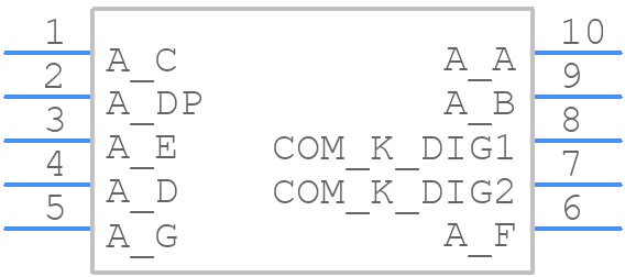 LDS-5261CX - JCD LTD - PCB symbol