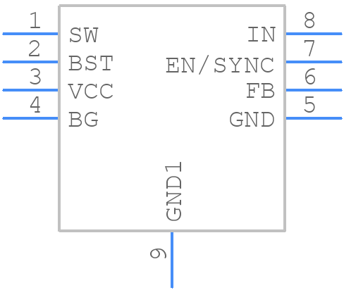 MP8675DN-LF-Z - Monolithic Power Systems (MPS) - PCB symbol