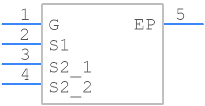 FCMT250N65S3 - onsemi - PCB symbol