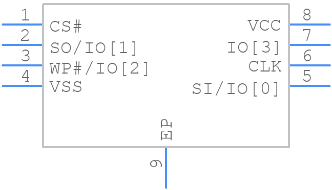 M10042040108X0IWAR - Renesas Electronics - PCB symbol