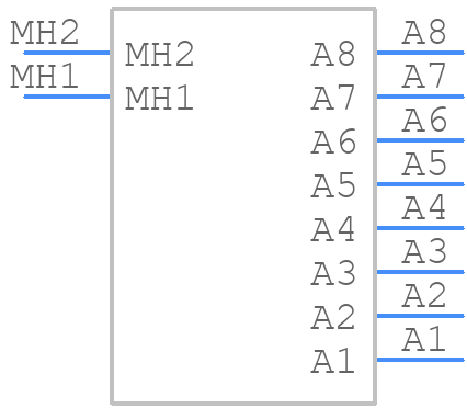 3008W8SXX58N40X - CONEC - PCB symbol