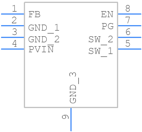 MP2249DN-LF-Z - Monolithic Power Systems (MPS) - PCB symbol