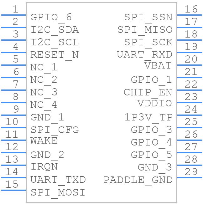 ATWINC1500-MR210PB1954 - Microchip - PCB symbol