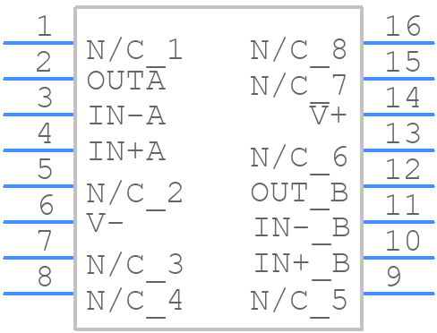 LM6172AMGWRLQV - Texas Instruments - PCB symbol