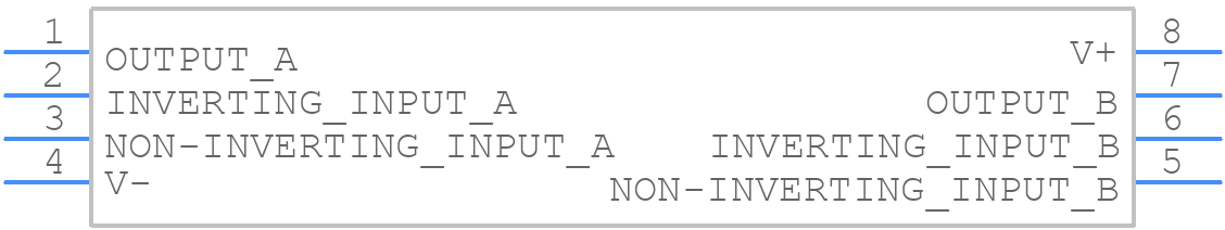 LM6172AMJ-QML - Texas Instruments - PCB symbol