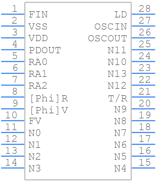 MC145151DW2 - Motorola - PCB symbol