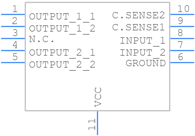 VND600SPTR-E - STMicroelectronics - PCB symbol