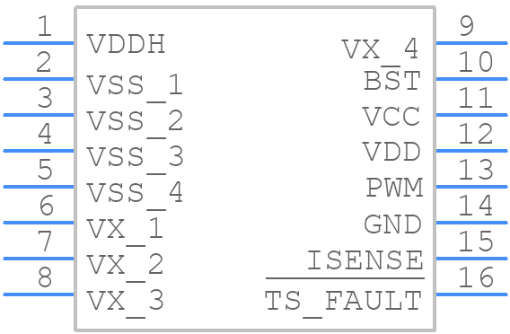 VT1697SBFQX - Analog Devices - PCB symbol