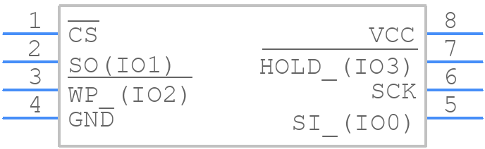 AT25SF041B-SHB-T - Adesto Technologies - PCB symbol