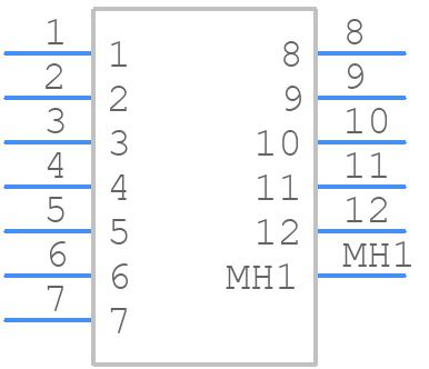 30700-4120 - Molex - PCB symbol