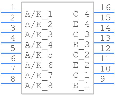TCET4600 - Vishay - PCB symbol