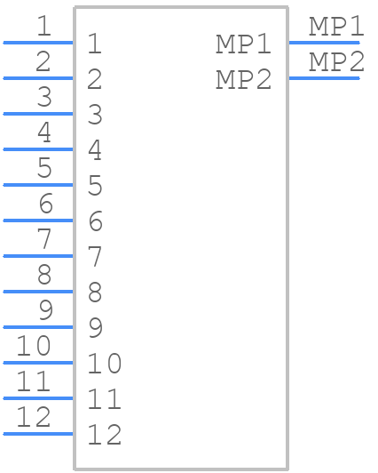 TF31-12S-0.5SH(800) - Hirose - PCB symbol