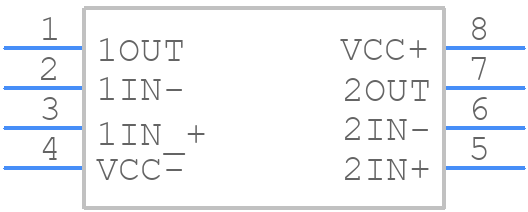TLE2082IDRG4 - Texas Instruments - PCB symbol