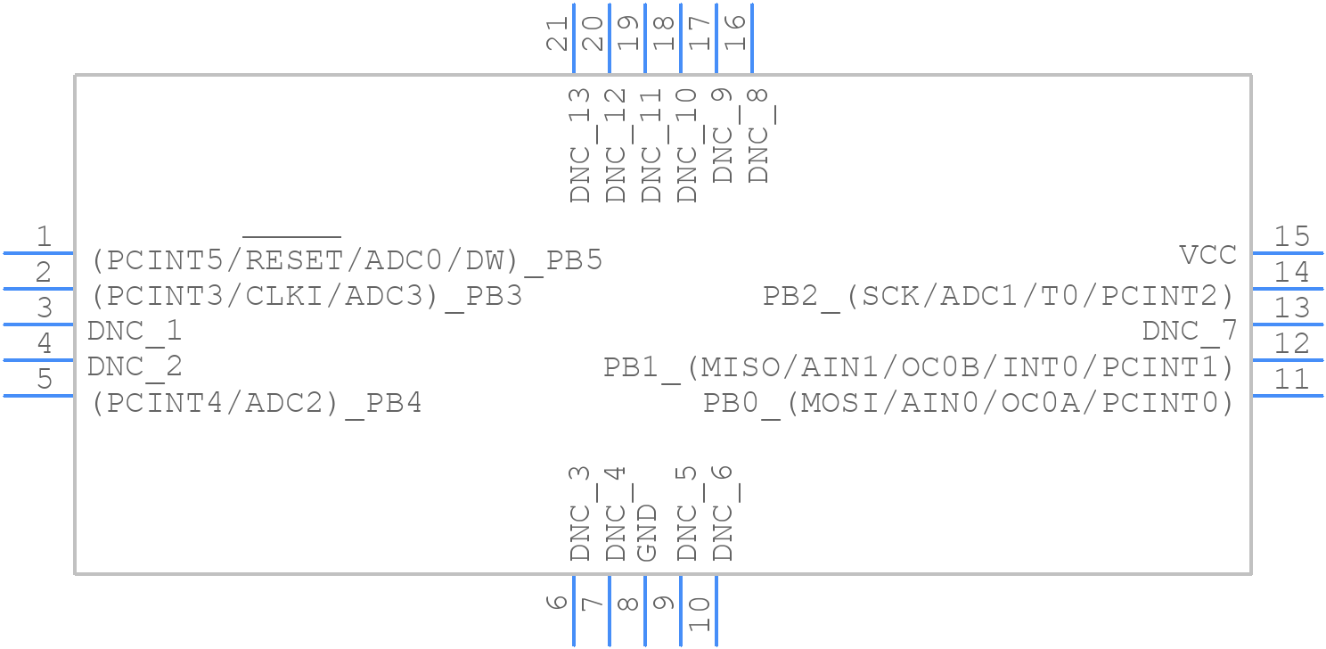 ATTINY13-20MUR - Microchip - PCB symbol