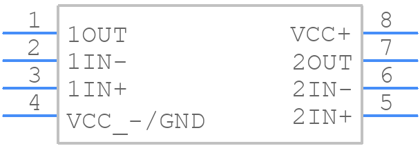 TLE2022CDG4 - Texas Instruments - PCB symbol