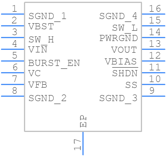 LT3433EFE - Analog Devices - PCB symbol