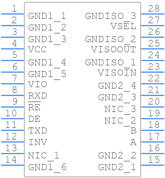 ADM2561EBRNZ - Analog Devices - PCB symbol