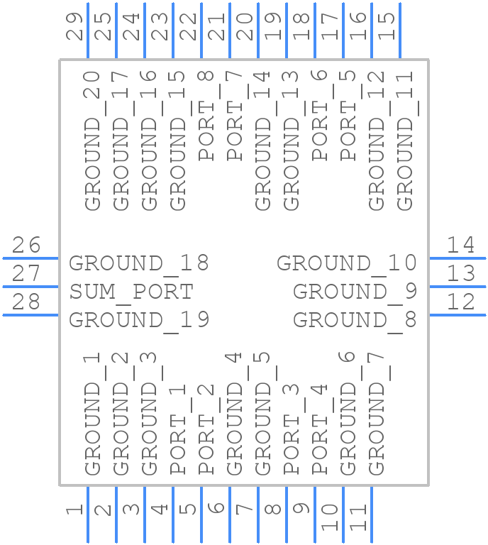 SEPS-8-153+ - Mini-Circuits - PCB symbol