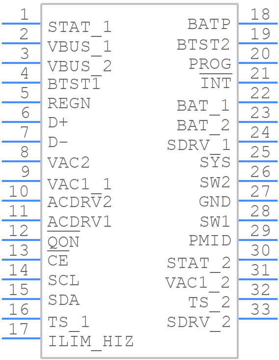 PQ25792RQMT - Texas Instruments - PCB symbol