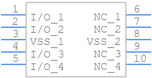 D60V0L4B10LP-7 - Diodes Incorporated - PCB symbol