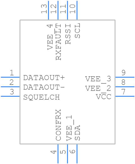 FLR500ILB4 - Radiall - PCB symbol