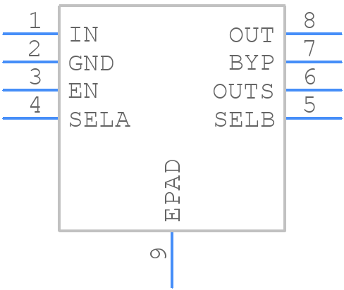 MAX38902AATA+ - Analog Devices - PCB symbol