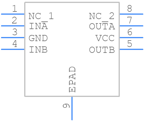 IX4427MTR - LITTELFUSE - PCB symbol