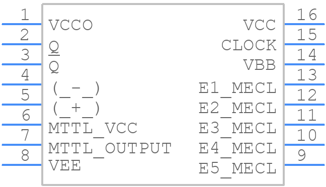 MC12013P - Motorola - PCB symbol