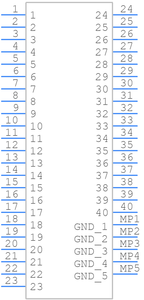 DF56C-40S-0.3V(51) - Hirose - PCB symbol