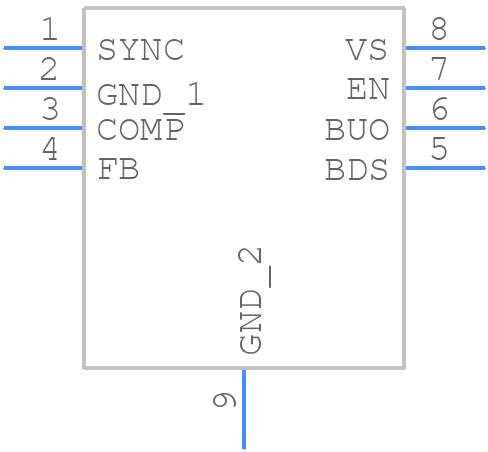 TLE8366EV50 - Infineon - PCB symbol