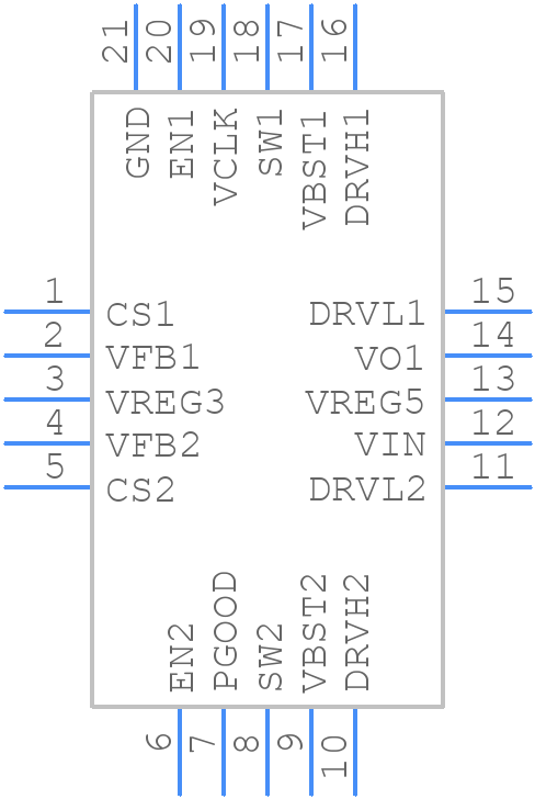 TPS51285BRUKR - Texas Instruments - PCB symbol
